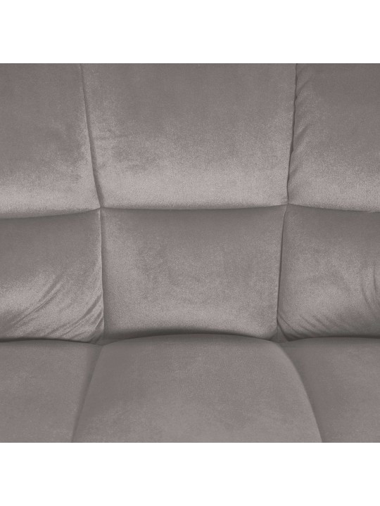 Banqueta alta Damaso W veludo, cinza Banqueta alta Damaso W veludo, cinza