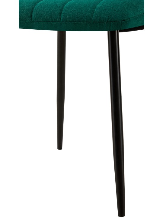 Cadeira tecido Dijon, verde escuro