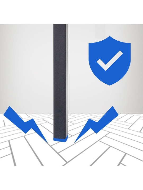 Banco alto Damaso B em veludo com estrutura de 4 pés, castanho