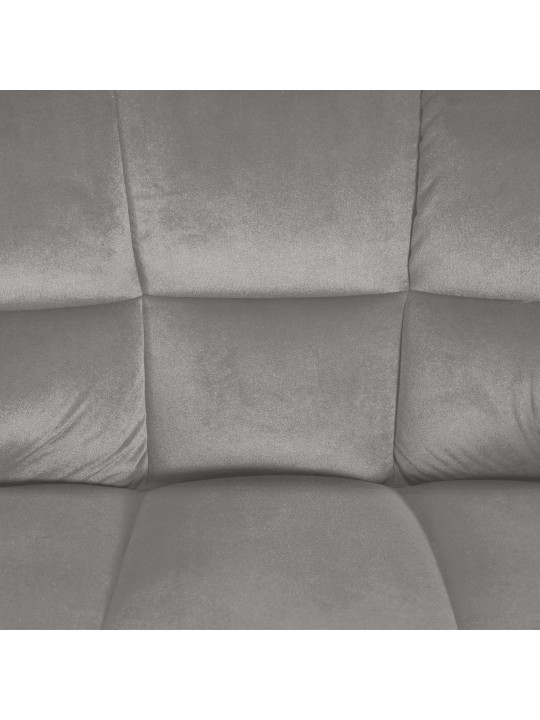 Banqueta alta Damaso E veludo com estrutura de 4 pés, cinza Banqueta alta Damaso E veludo com estrutura de 4 pés, cinza