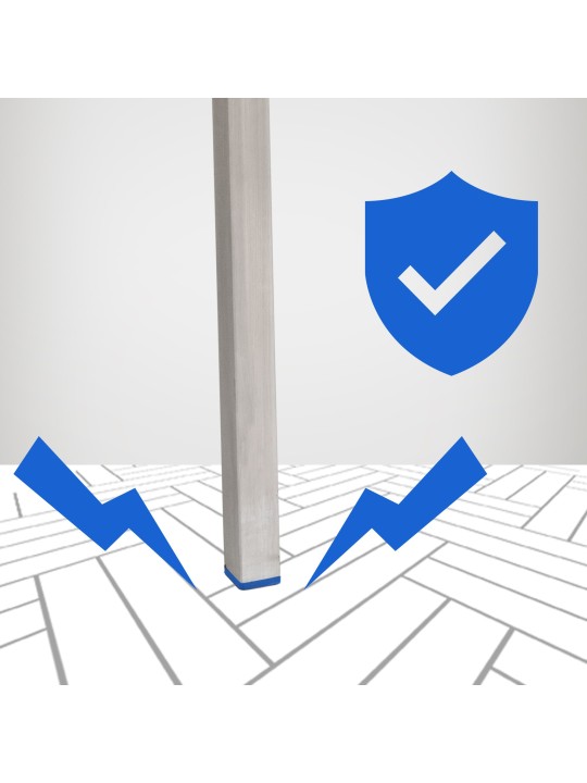 Banqueta alta Damaso E veludo com estrutura de 4 pés, cinza Banqueta alta Damaso E veludo com estrutura de 4 pés, cinza