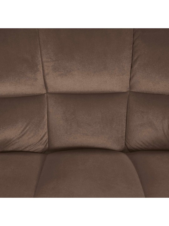 Banqueta alta Damaso E veludo com estrutura de 4 pés, castanho Banqueta alta Damaso E veludo com estrutura de 4 pés, castanho