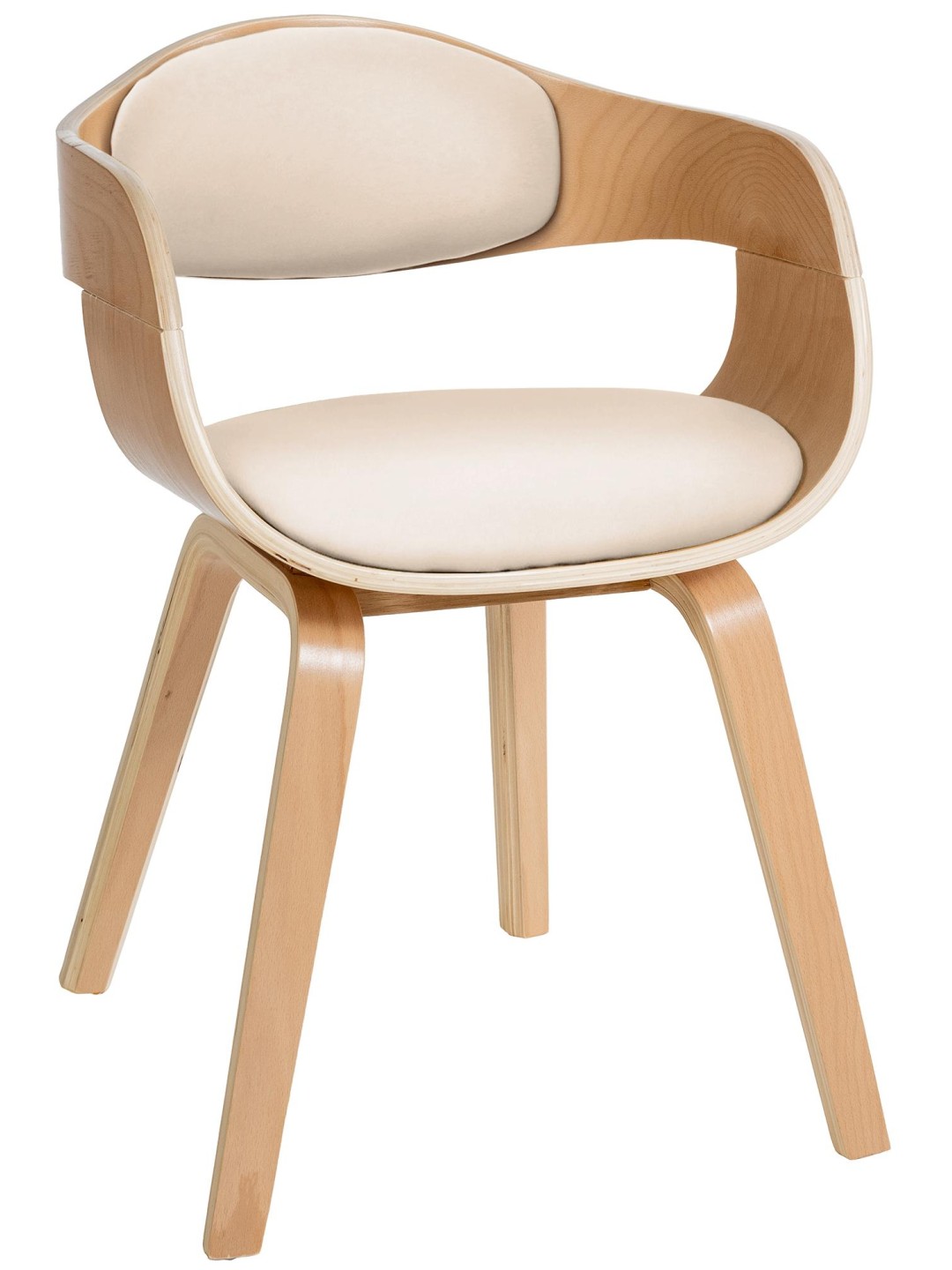 Cadeira para visitantes Kingston, natural/creme