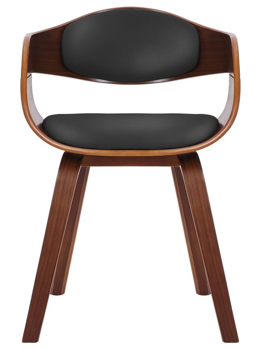 Cadeira para visitantes Kingston, nogueira/preto