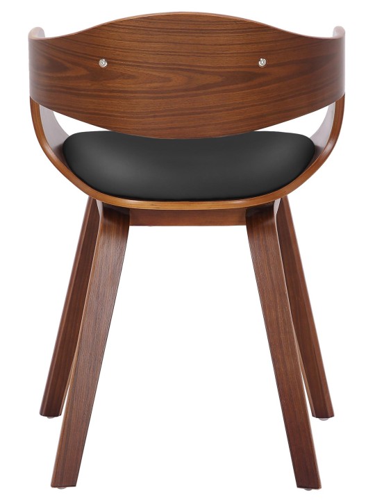 Cadeira para visitantes Kingston, nogueira/preto