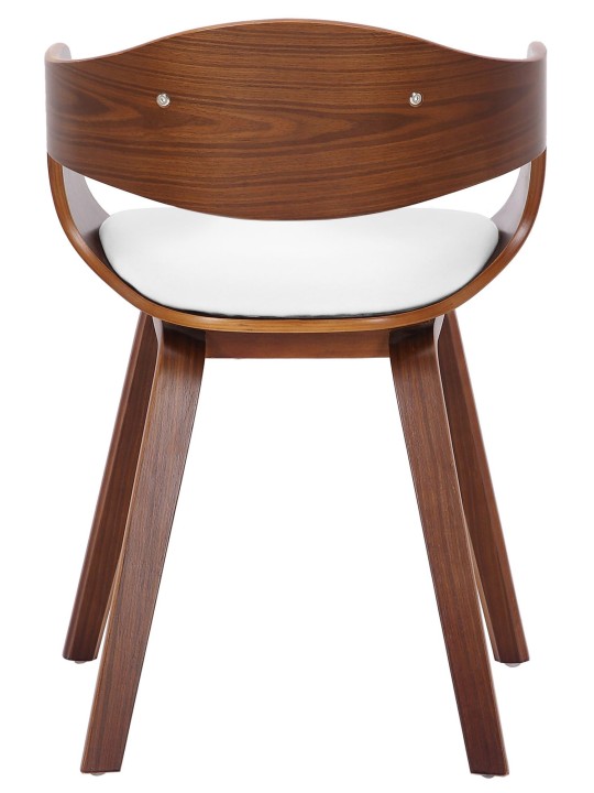 Cadeira para visitantes Kingston, nogueira/branco