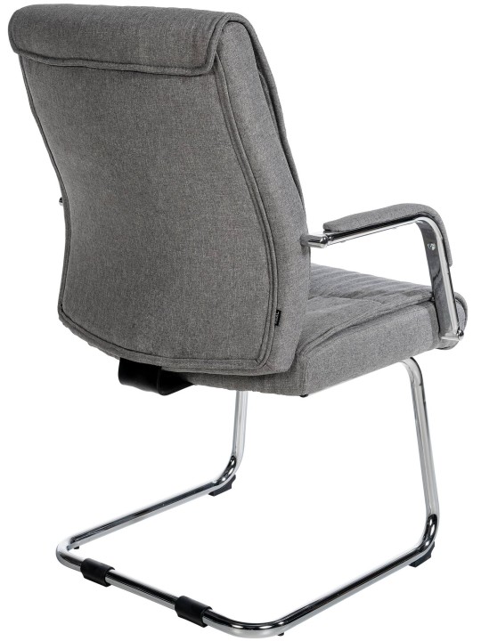 Cadeira para visitantes tecido Sievert, cinza claro