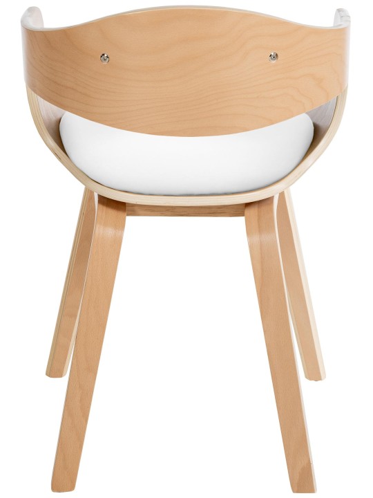 Conjunto de 2 cadeiras em couro sintético Kingston, natural/branco Conjunto de 2 cadeiras em couro sintético Kingston, natural/branco