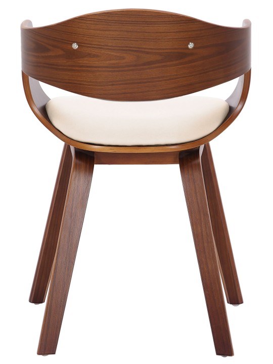 Conjunto de 2 cadeiras em couro sintético Kingston, nogueira/creme Conjunto de 2 cadeiras em couro sintético Kingston, nogueira/creme