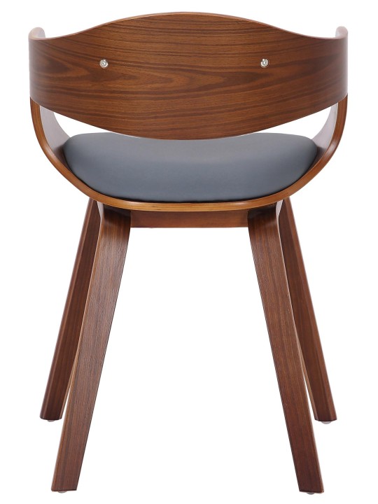 Conjunto de 2 cadeiras em couro sintético Kingston, nogueira/cinza Conjunto de 2 cadeiras em couro sintético Kingston, nogueira/cinza