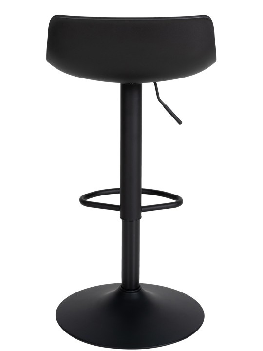 Conjunto de 4 bancos altos em pele sintética Aveiro, preto