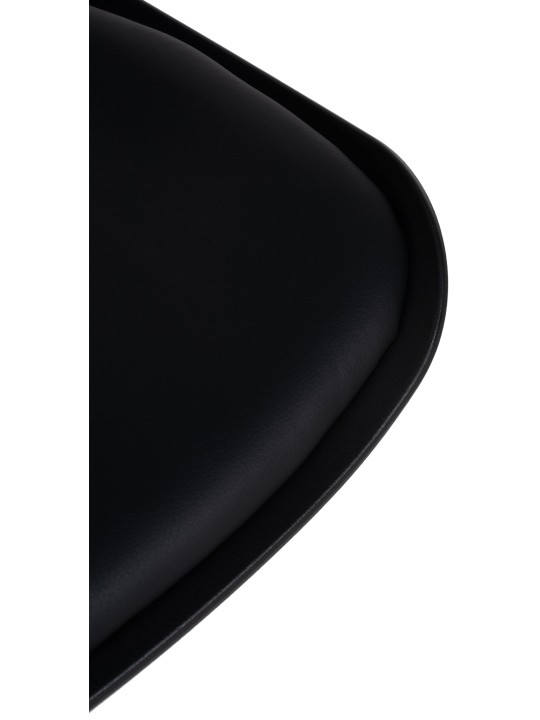 Conjunto de 4 bancos altos em pele sintética Aveiro, preto