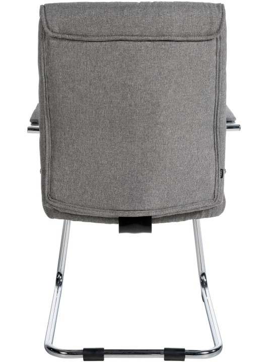 Conjunto de 2 cadeiras para visitantes em tecido Sievert, cinza claro