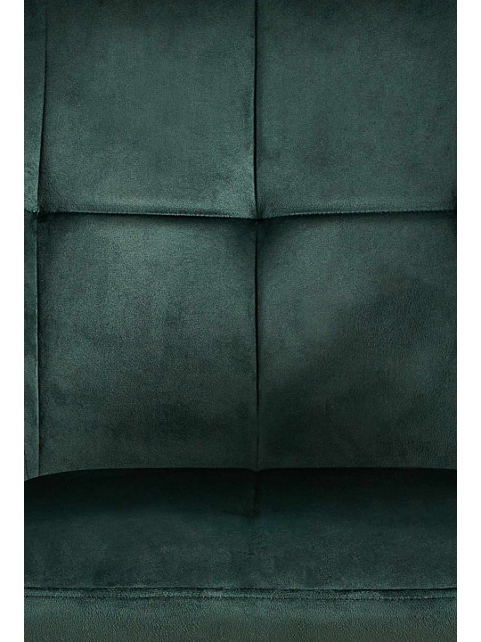 Conjunto de 2 cadeiras de jantar Emia em veludo, verde