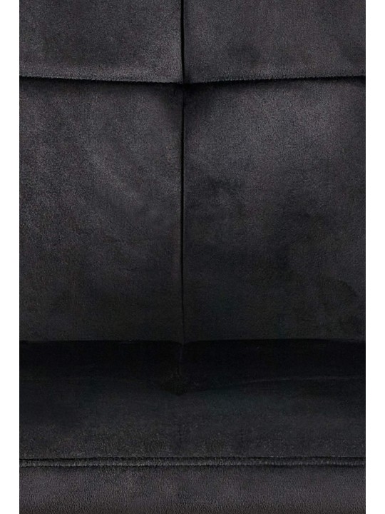 Conjunto de 2 cadeiras de jantar Emia em veludo, preto