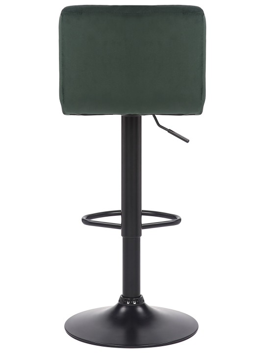 Banqueta alta Feni veludo, verde