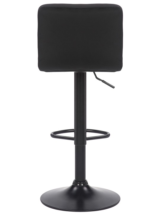 Banqueta alta Feni veludo, preto