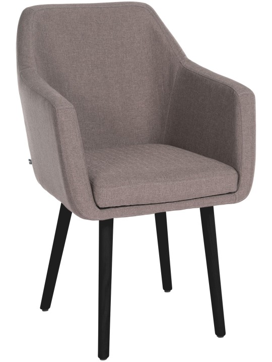 Cadeira para visitantes em tecido Utrecht, taupe
