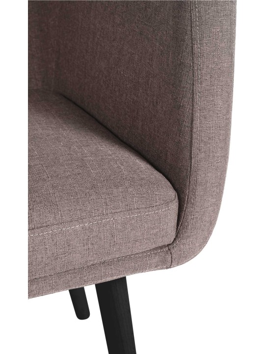 Cadeira para visitantes em tecido Utrecht, taupe