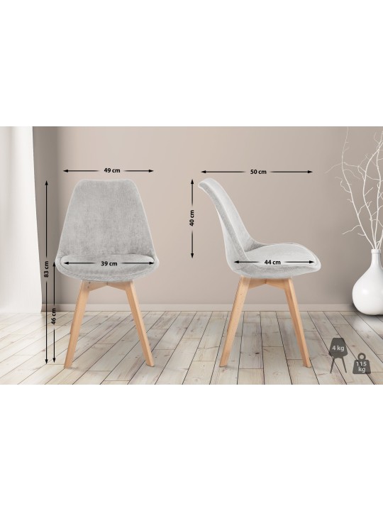 Cadeira de corda Linares, bege