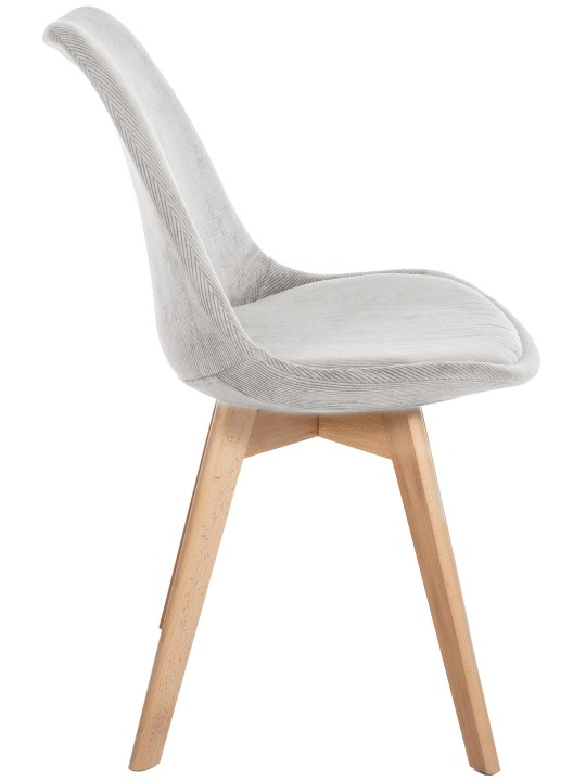 Conjunto de 4 cadeiras de corda Linares, bege