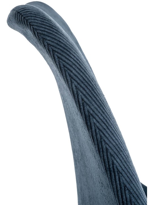 Conjunto de 4 cadeiras de corda Linares, azul escuro