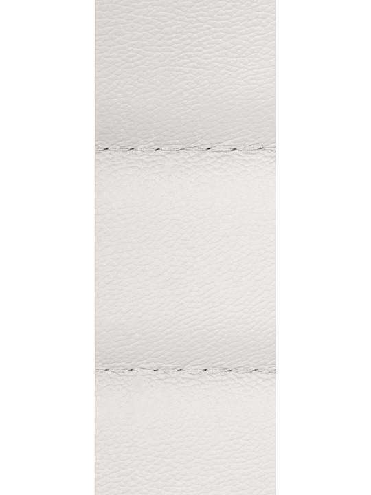 Cadeira de escritório Mollis em pele genuína, branco