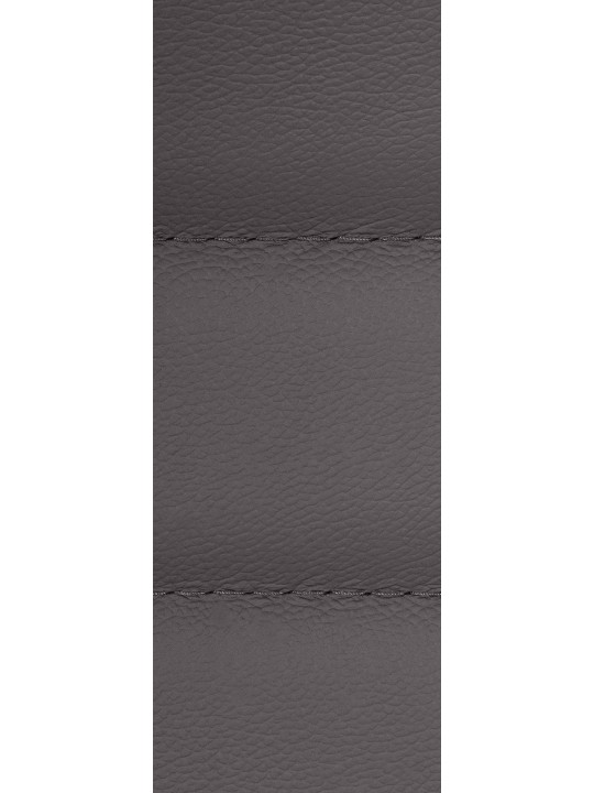 Cadeira de escritório Mollis em pele genuína, cinza