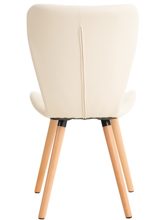 Cadeira Elda PU natural, creme