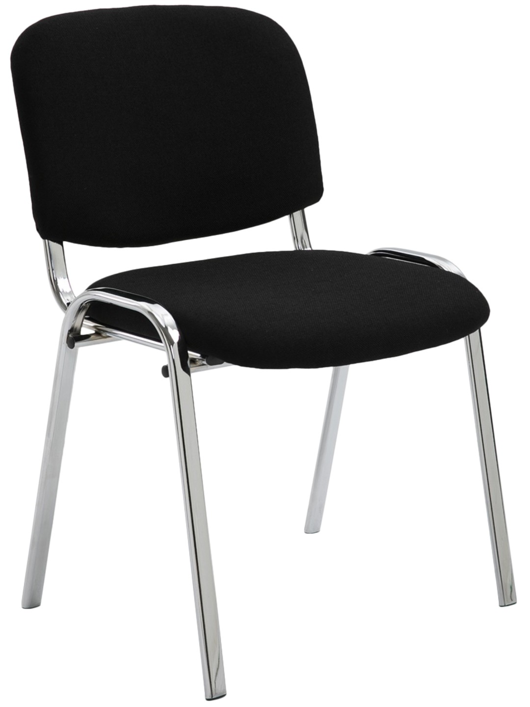 Cadeira para visitantes Ken C tecido, preto