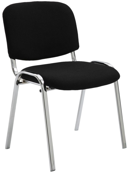 Cadeira para visitantes Ken C tecido, preto