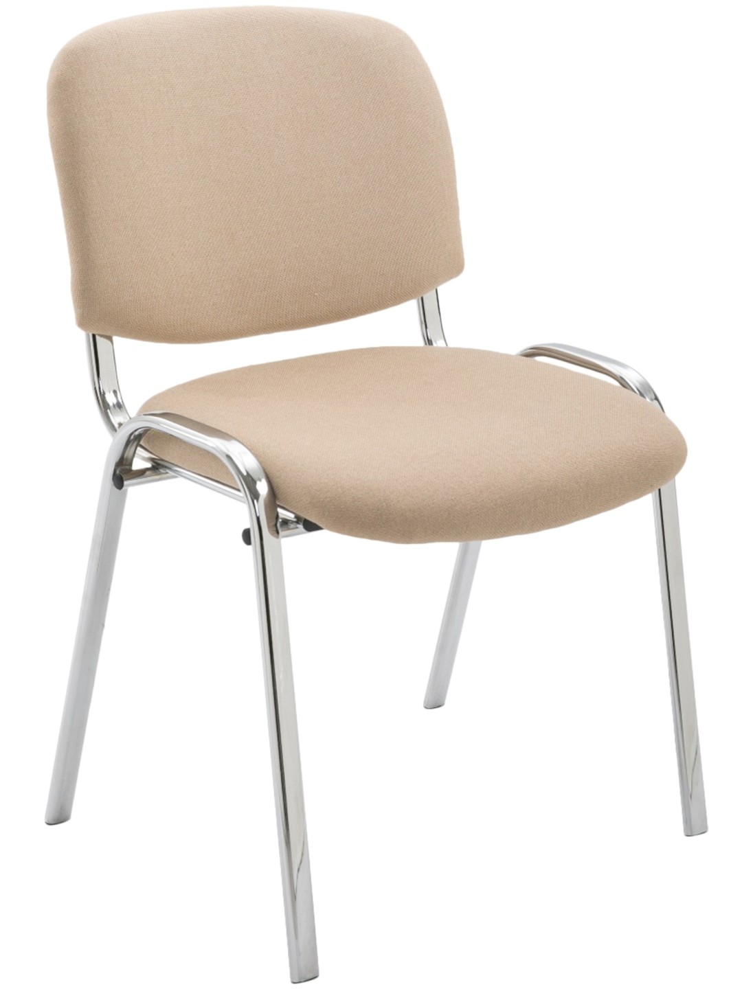 Cadeira para visitantes Ken C tecido, creme