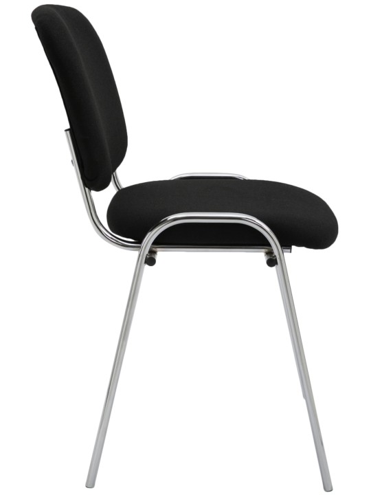 Cadeira para visitantes Ken C tecido, preto