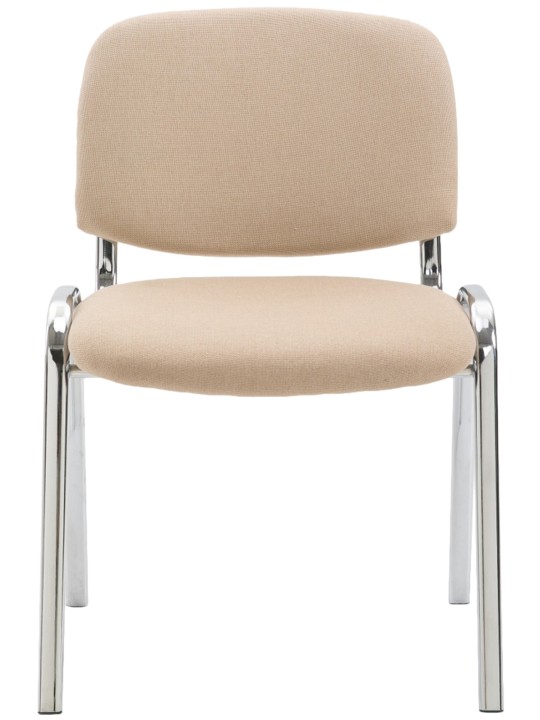 Cadeira para visitantes Ken C tecido, creme
