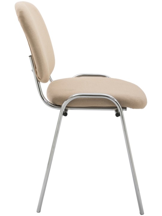 Cadeira para visitantes Ken C tecido, creme