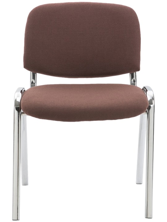Cadeira para visitantes Ken C tecido, castanho