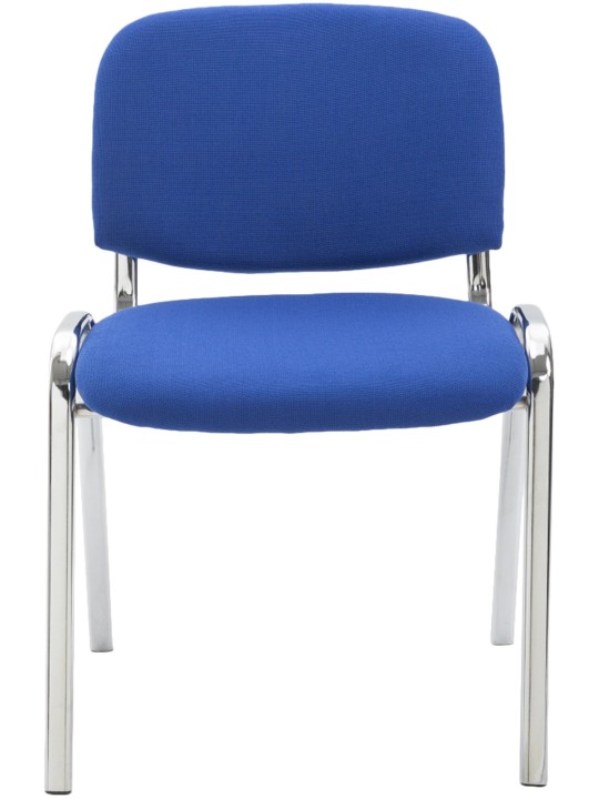 Cadeira para visitantes Ken C tecido, azul