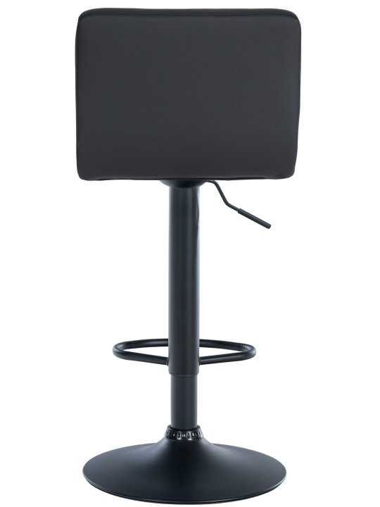 Conjunto de 4 bancos altos em pele sintética Feni, preto