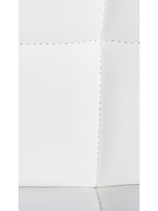 Conjunto de 4 bancos altos em pele sintética Feni, branco