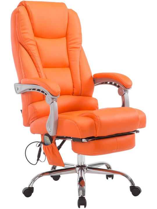 Cadeira de escritório Pacific com função de massagem V2, laranja Cadeira de escritório Pacific com função de massagem V2, laranja
