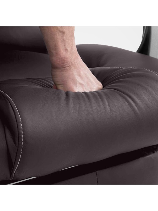 Cadeira de escritório Pacific com função de massagem V2, castanho