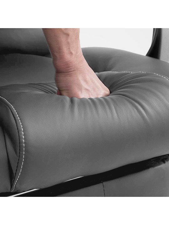 Cadeira de escritório Pacific com função de massagem V2, cinza