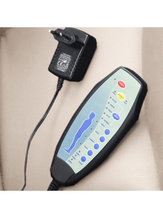 Cadeira de escritório Pacific com função de massagem V2, creme