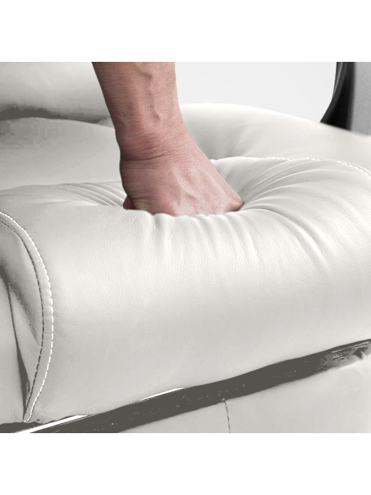 Cadeira de escritório Pacific com função de massagem V2, branco