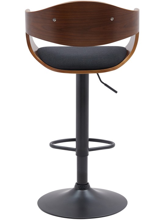 Conjunto de 2 bancos altos em tecido Kingston B, nogueira/preto Conjunto de 2 bancos altos em tecido Kingston B, nogueira/preto