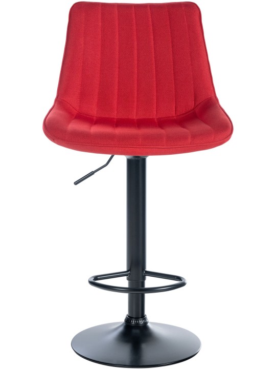 Conjunto de 2 bancos altos tecido Toni, vermelho