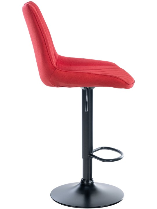 Conjunto de 2 bancos altos tecido Toni, vermelho