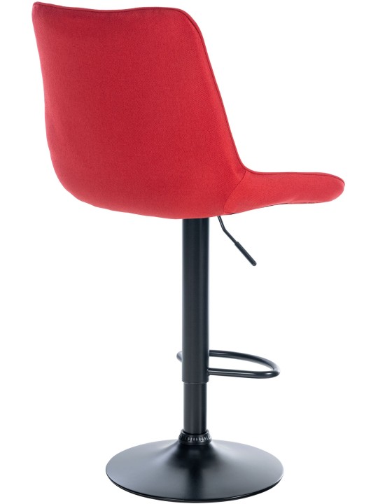 Conjunto de 2 bancos altos tecido Toni, vermelho