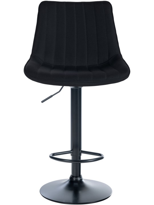 Conjunto de 2 bancos altos tecido Toni, preto