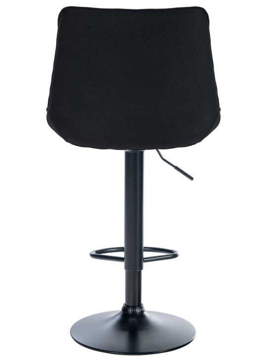 Conjunto de 2 bancos altos tecido Toni, preto